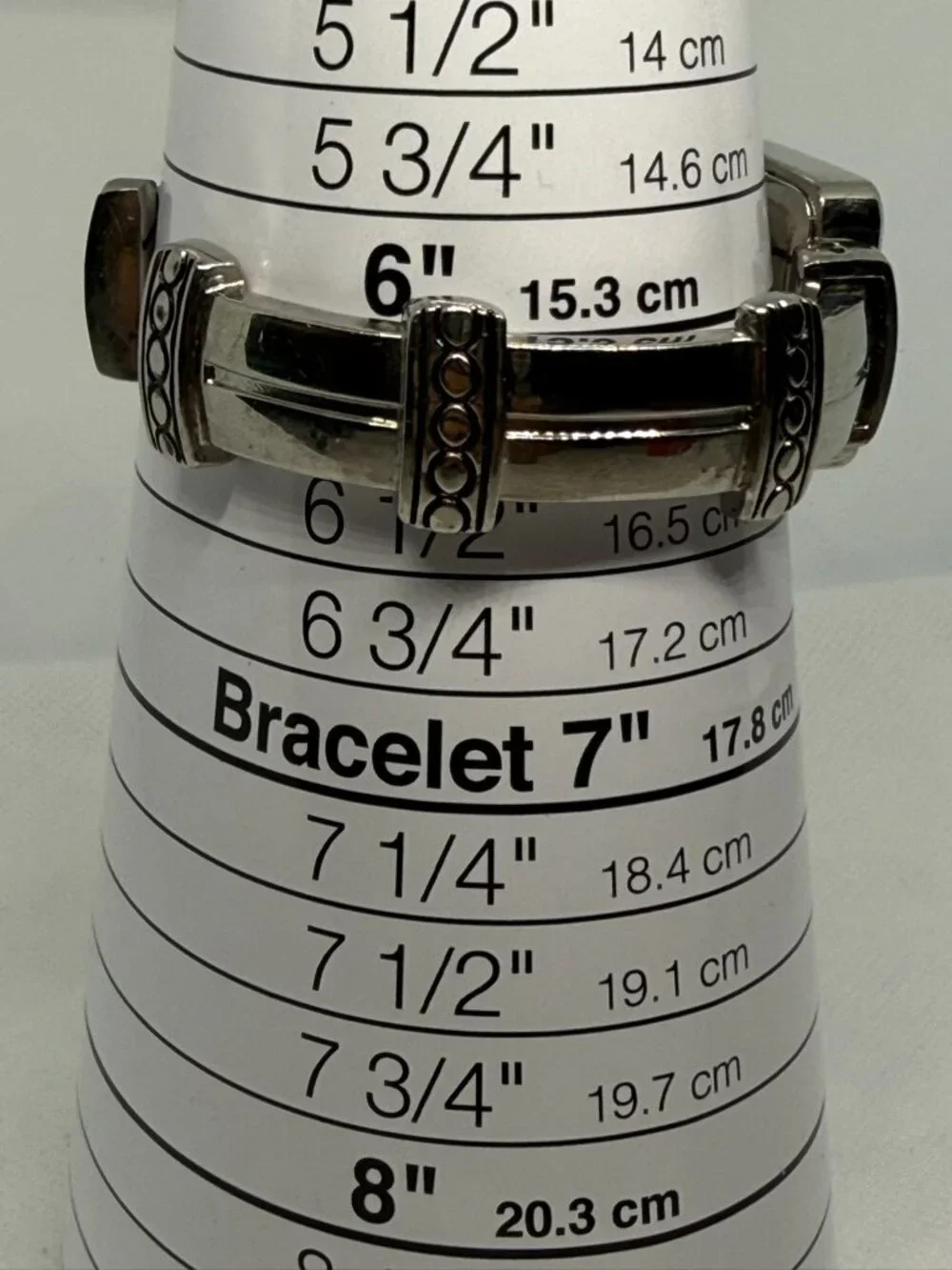 Kim Rogers Silver-Tone Quartz Womens Bracelet Watch Roman Numerals Textured